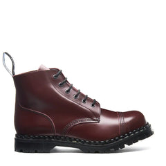 Oxblood Hi-Shine 6 Eye Steel Toe Capped Derby Boot