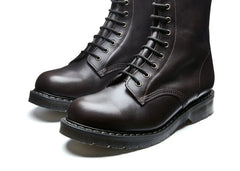 Brown Greasy 8 Eye Derby Boot