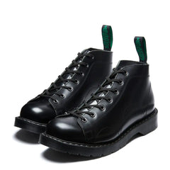 Black Hi-Shine 7 Eye Monkey Boot