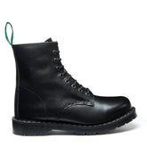 Black Hi-Shine Grain 8 Eye Derby Boot