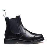 Black Hi-Shine Dealer Brogue Boot