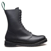 Black Greasy 11 Eye Astronaut Boot