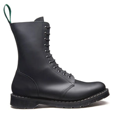 Black Greasy 11 Eye Astronaut Boot