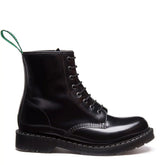 Black Hi-Shine 8 Eye Derby Boot & Care Kit
