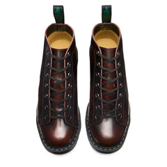 Burgundy Rub Off 7 Eye Monkey Boot
