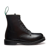 Black Fine Grain 8 Eye Derby Boot