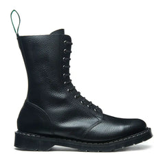 Black Greasy Grain 11 Eye Astronaut Boot
