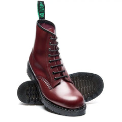 Oxblood Hi-Shine 8 Eye Derby Boot