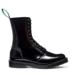 Black Hi-Shine 11 Eye Astronaut Boot