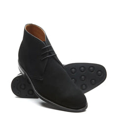 Black Suede 3 Eye Chukka Boot