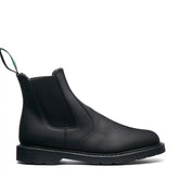Black Greasy Shearling Lined Dealer Boot