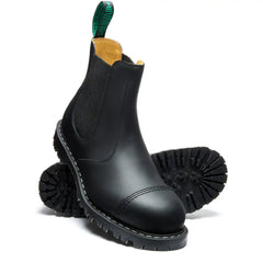 Black Greasy Steel Toe Dealer Boot