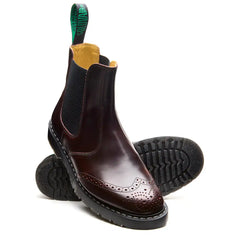 Burgundy Rub-Off Dealer Brogue Boot