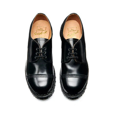 Black Hi-Shine Steel Toe Capped Gibson Shoe