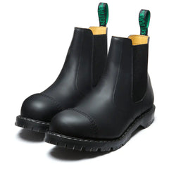 Black Greasy Steel Toe Dealer Boot