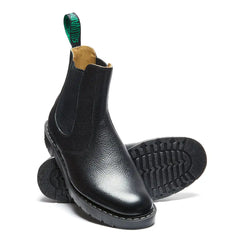 Black Hi-Shine Grain Dealer Boot
