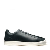 Black Calf Sneaker (White Sole)