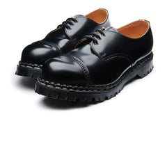 Black Hi-Shine Steel Toe Capped Gibson Shoe