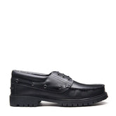 Black Greasy Boat Shoe