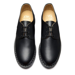 Black Fine Grain 3 Eye Gibson Shoe