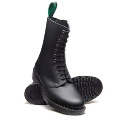 Black Greasy 11 Eye Astronaut Boot