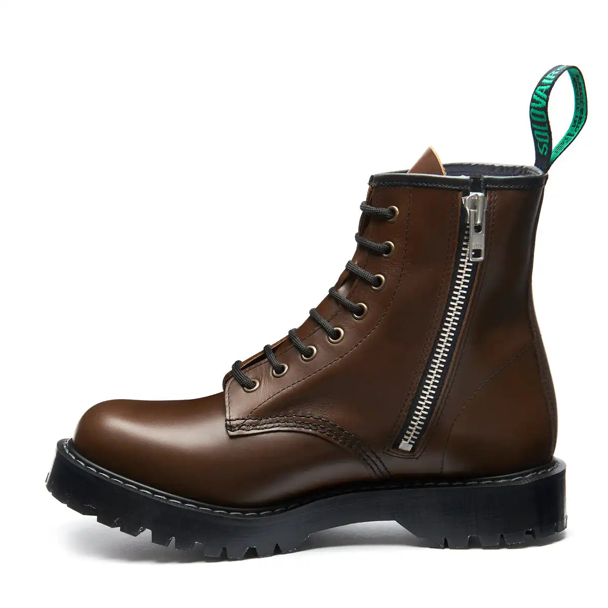 Gaucho Crazy Horse 8 Eye Zip Commando Derby Boot