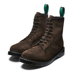 Brown Suede 8 Eye Derby Boot