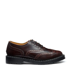 Burgundy Rub-Off 4 Eye English Oxford Brogue Shoe