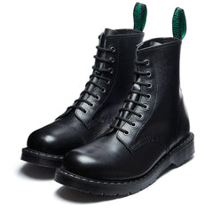 Black Hi-Shine Grain 8 Eye Derby Boot