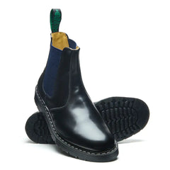 Navy Blue & Black Dealer Boot