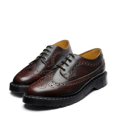 Burgundy Rub-Off 4 Eye American Derby Brogue Shoe