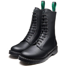 Black Greasy 11 Eye Astronaut Boot