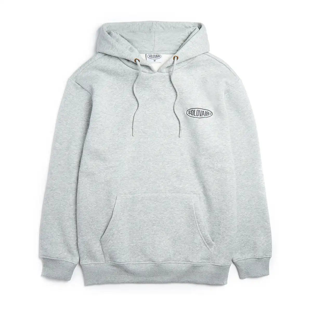 Solovair L/S Logo Pullover Hoodie - Grey