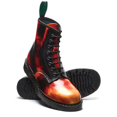 Flame Rub-Off 8 Eye Derby Boot