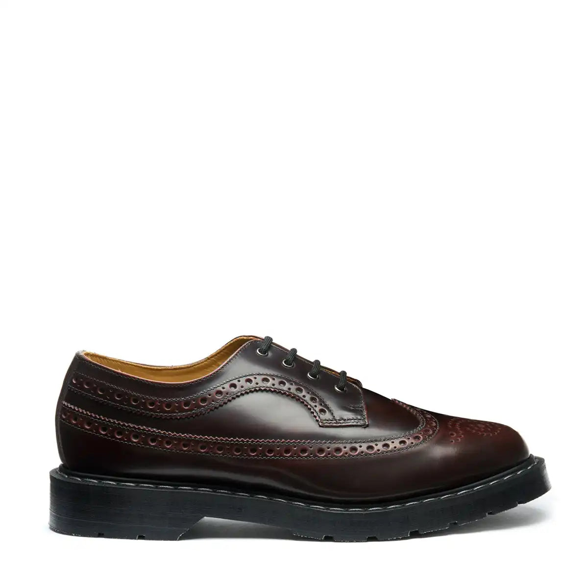 Burgundy Rub-Off 4 Eye American Derby Brogue Shoe