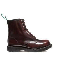 Burgundy Rub-Off 8 Eye Derby Boot & Zip Guard
