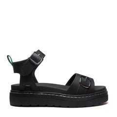 Blakesley - Black Greasy One Strap Sandal