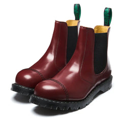 Cherry Red Hi-Shine Steel Toe Dealer Boot