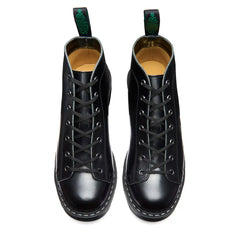 Black Hi-Shine 7 Eye Monkey Boot