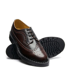 Burgundy Rub-Off 4 Eye American Derby Brogue Shoe