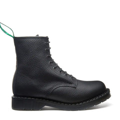 Black Greasy Grain 8 Eye Derby Boot
