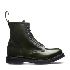 Green Rub-Off 8 Eye Derby Boot