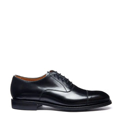 Black Hi-Shine 5 Eye Oxford Shoe