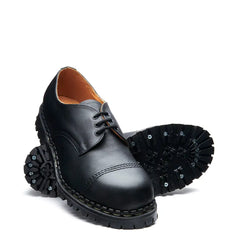 Black Greasy Steel Toe Capped Gibson Shoe