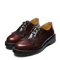 Burgundy Rub-Off Gibson Shoe & Brogue Kiltie