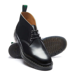 Black Hi-Shine 3 Eye Chukka Boot