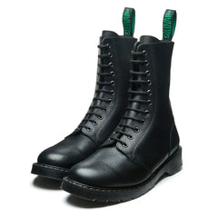 Black Greasy Grain 11 Eye Astronaut Boot