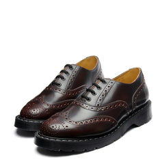 Burgundy Rub-Off 4 Eye English Oxford Brogue Shoe