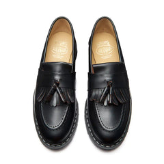 Black Fine Grain Tassel Loafer