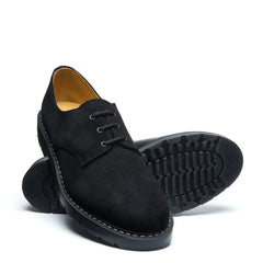 Dark Navy Suede 3 Eye Gibson Shoe